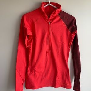 Nike Pro Livestrong Coral Quarterzip Jacket small